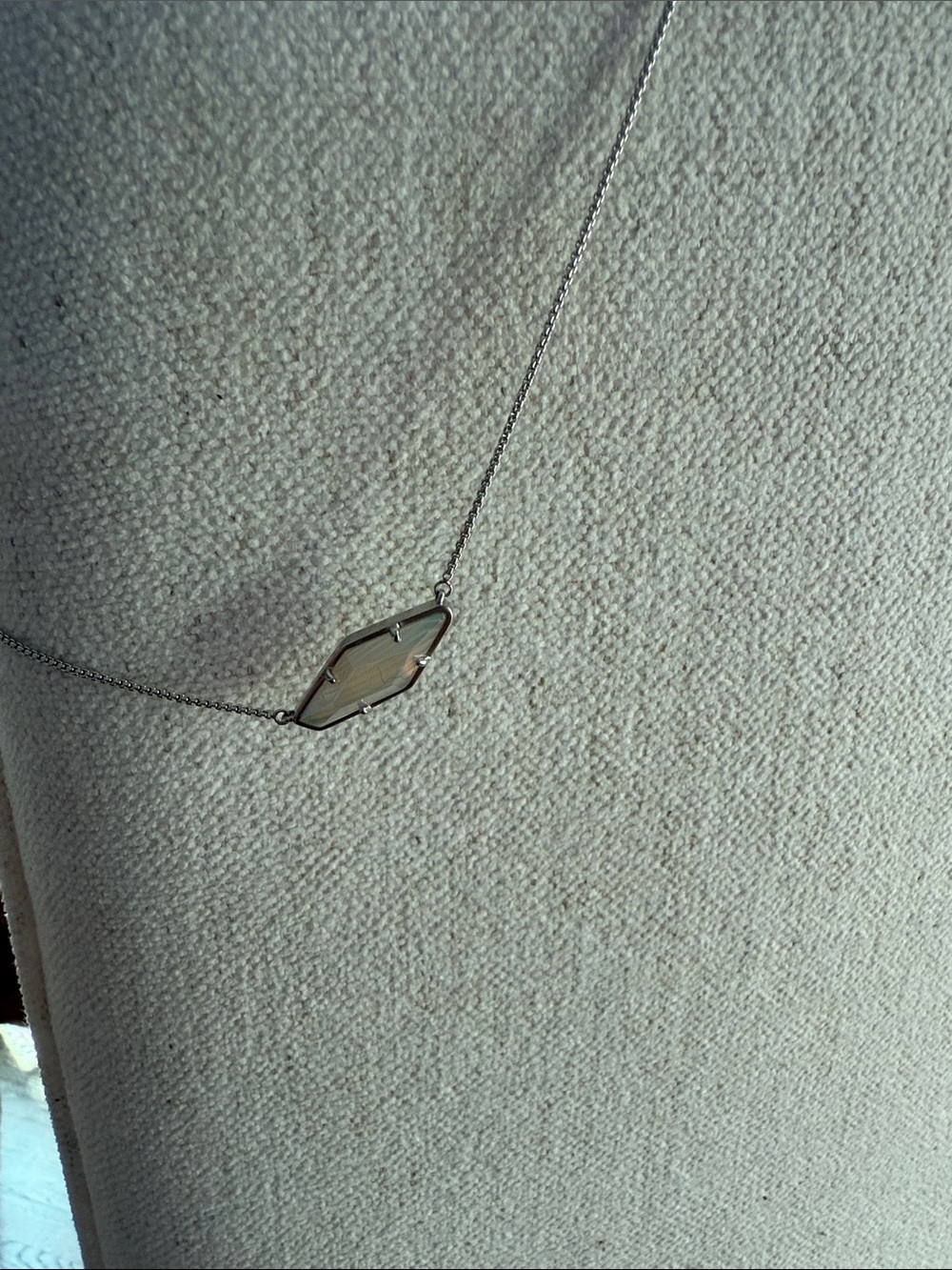 Kendra Scott Sterling Silver Geometric Pendant Necklace in Silver - Picture 5 of 7